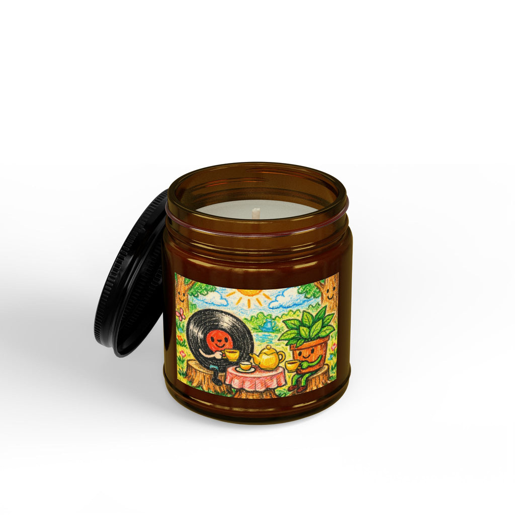 Scented Soy Candles with Black Lid, (4 and 9oz)