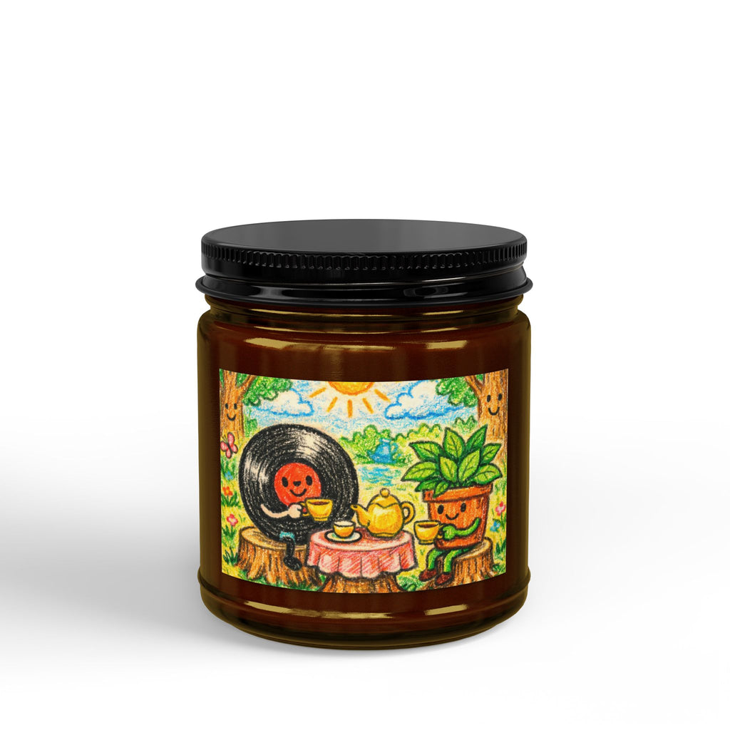 Scented Soy Candles with Black Lid, (4 and 9oz)