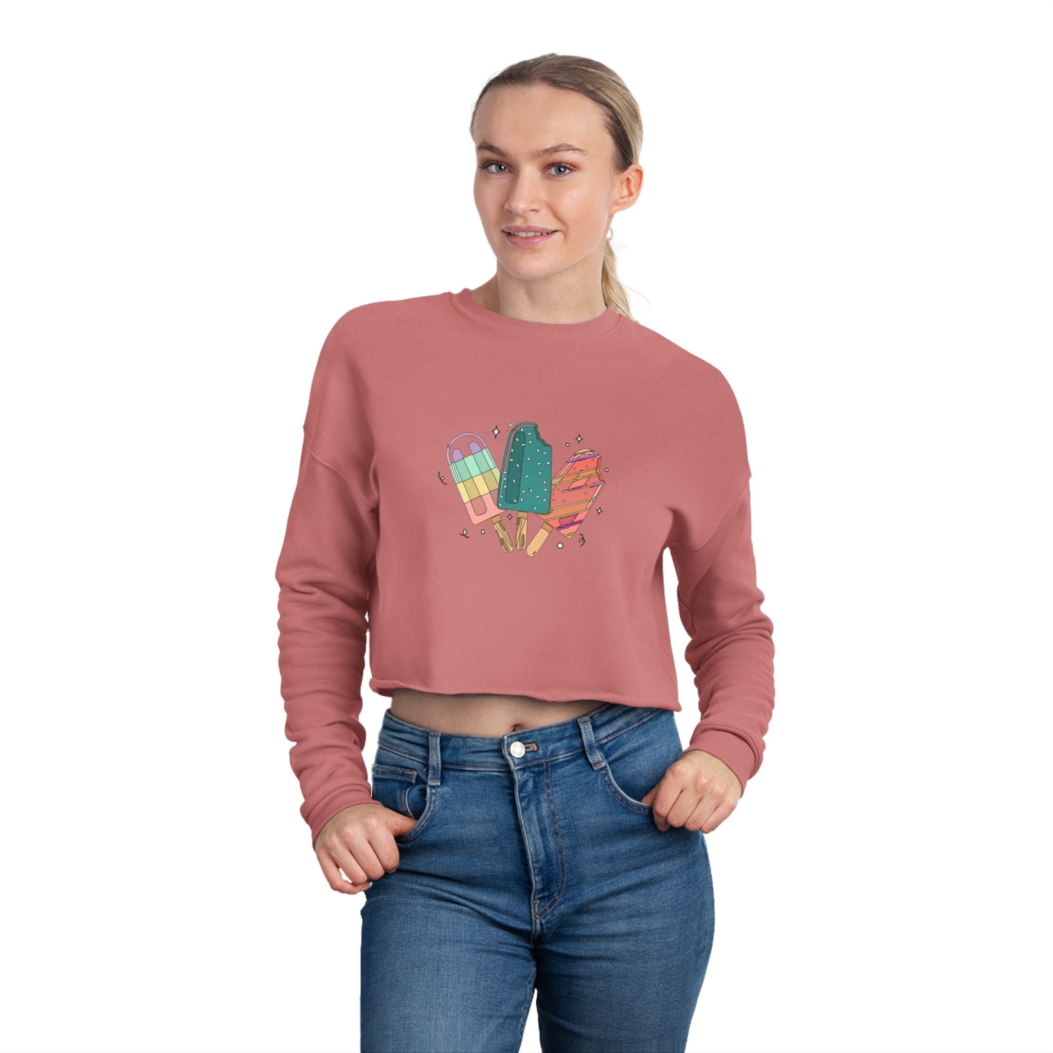Ice Pop Cropped Sweatshirt
