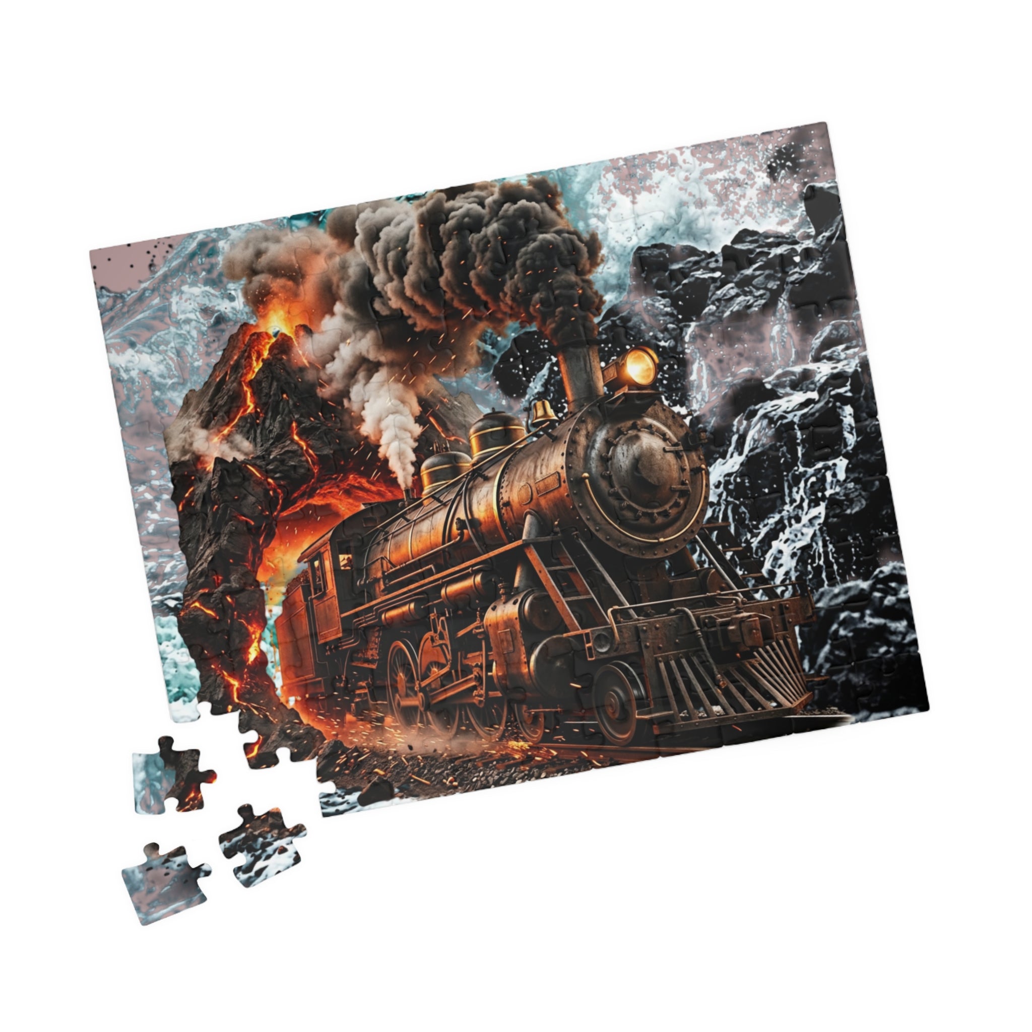 Impossible Train Puzzle (110, 252, 520, 1014-piece)