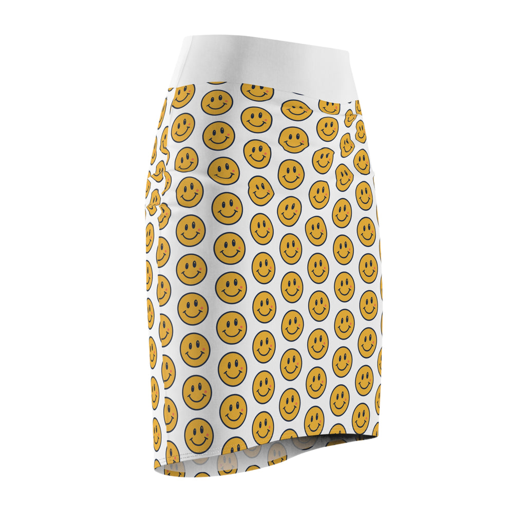 Smiley Face Pencil Skirt (AOP)