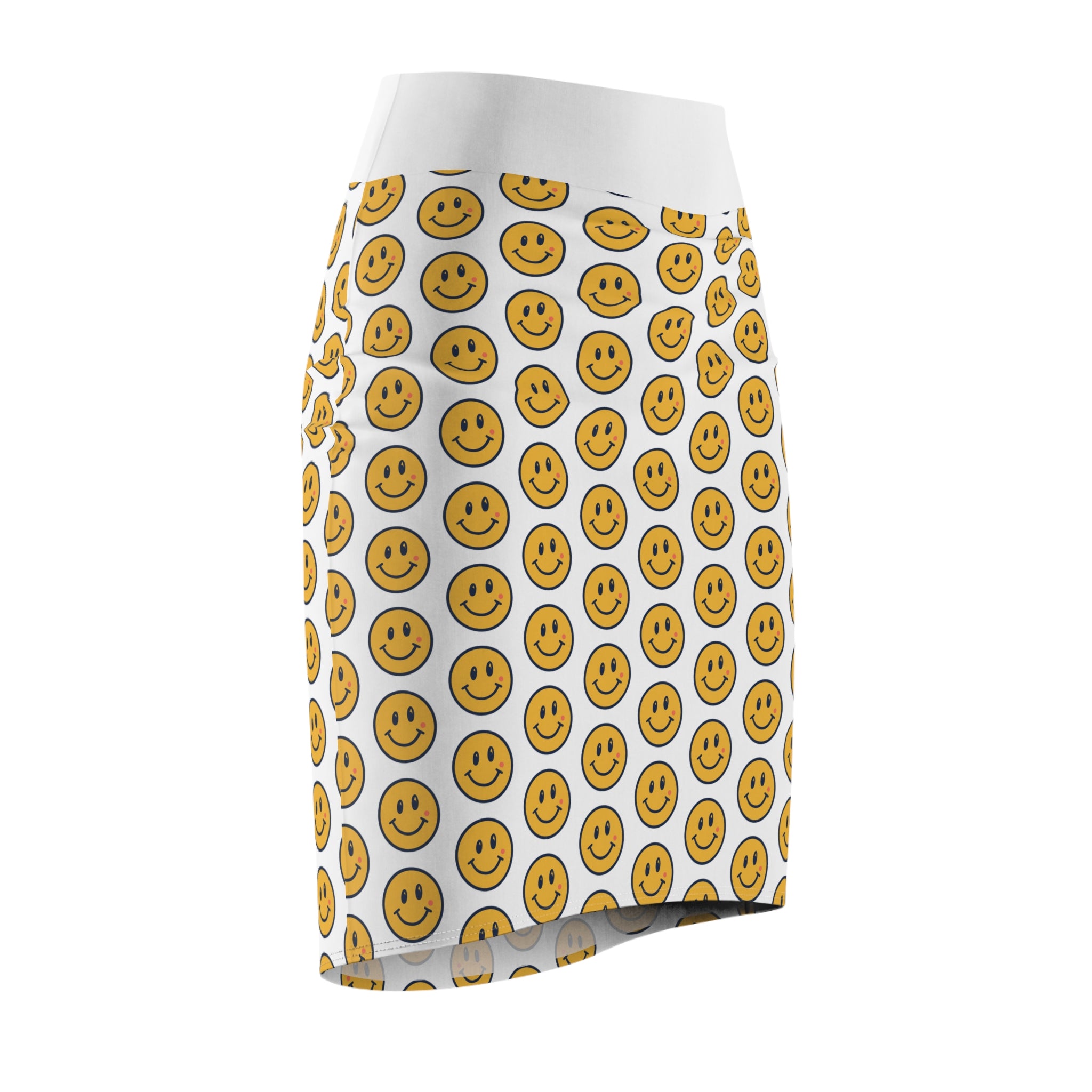 Smiley Face Pencil Skirt (AOP)