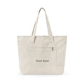 Zippered Canvas Tote