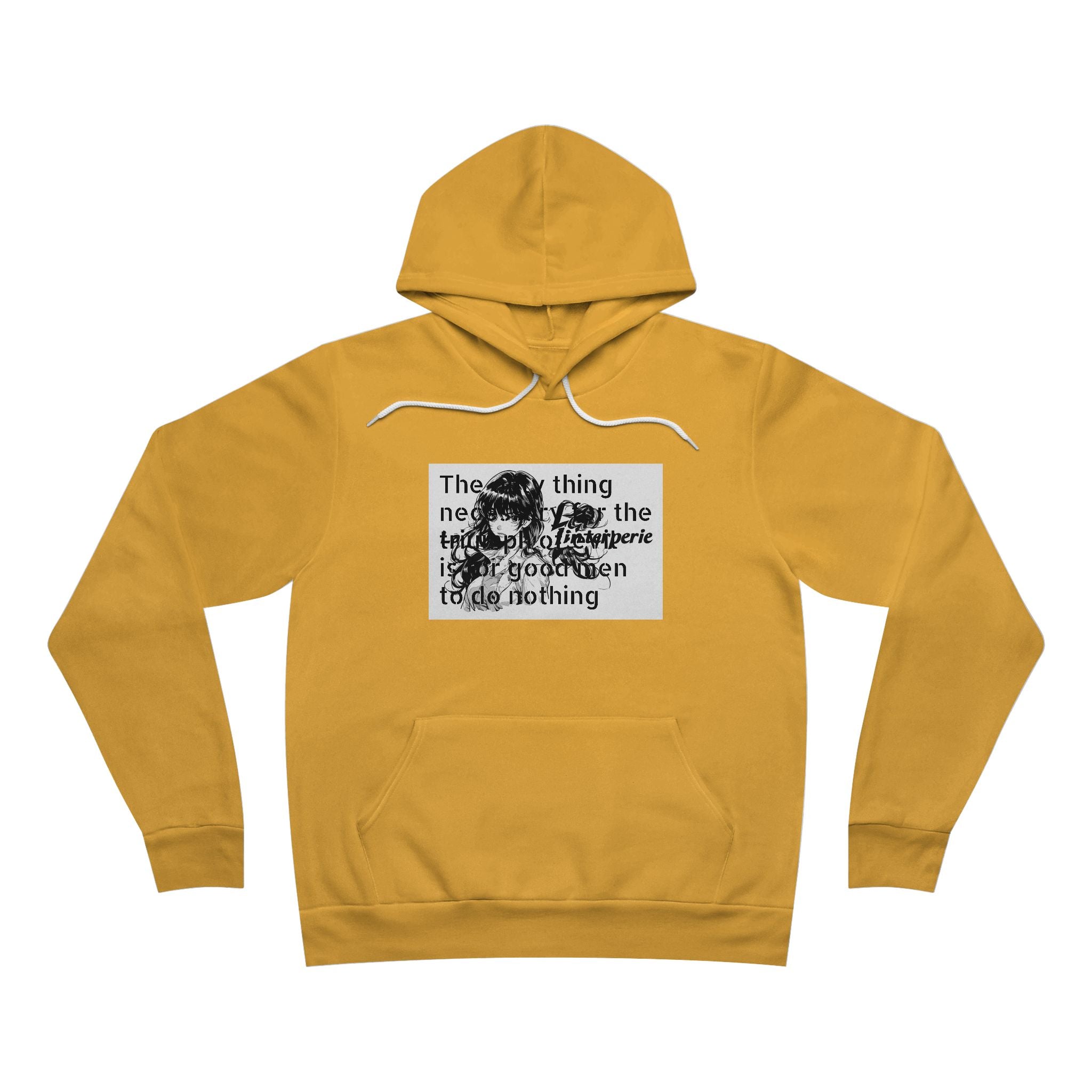 Evil Quote Fleece Pullover Hoodie