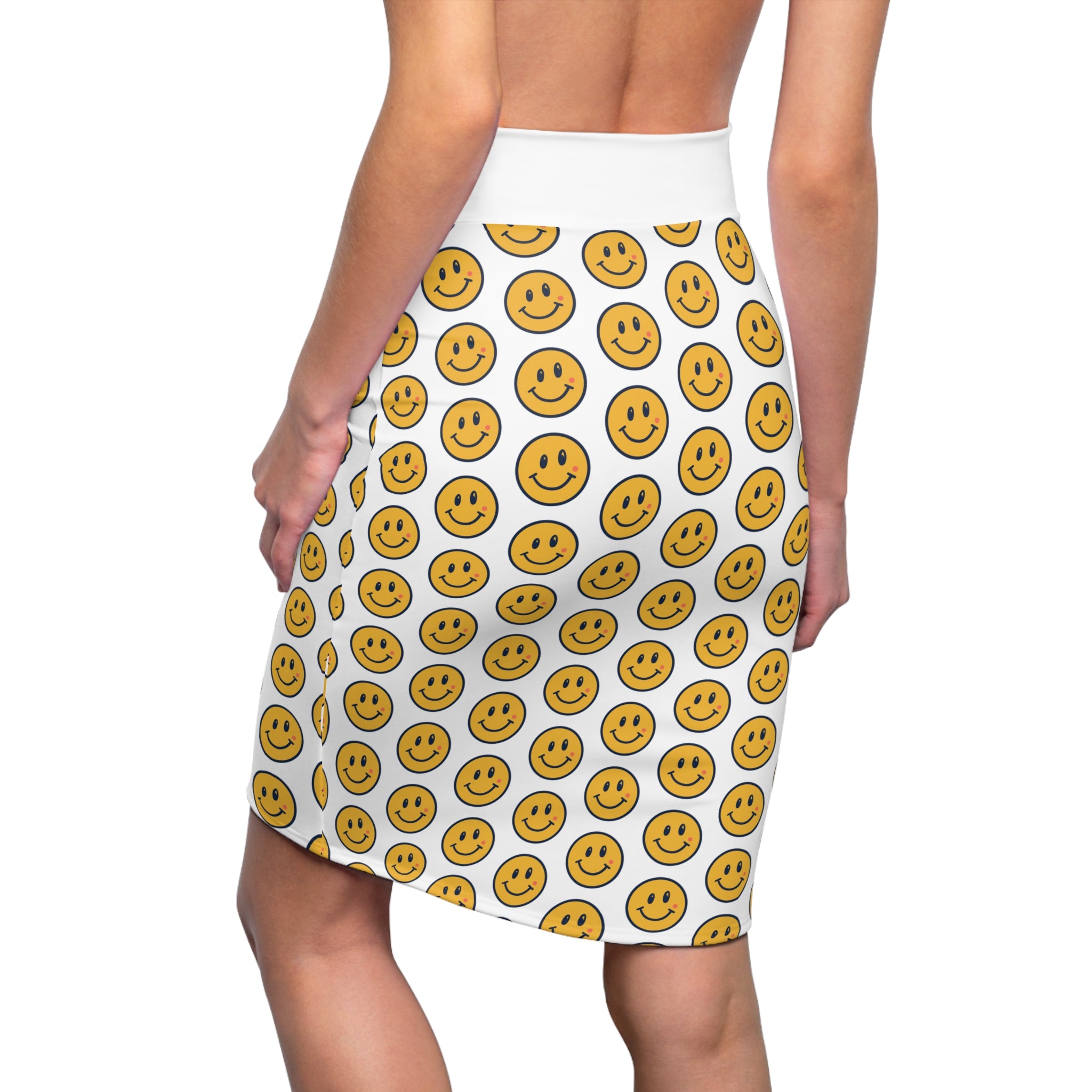 Smiley Face Pencil Skirt (AOP)