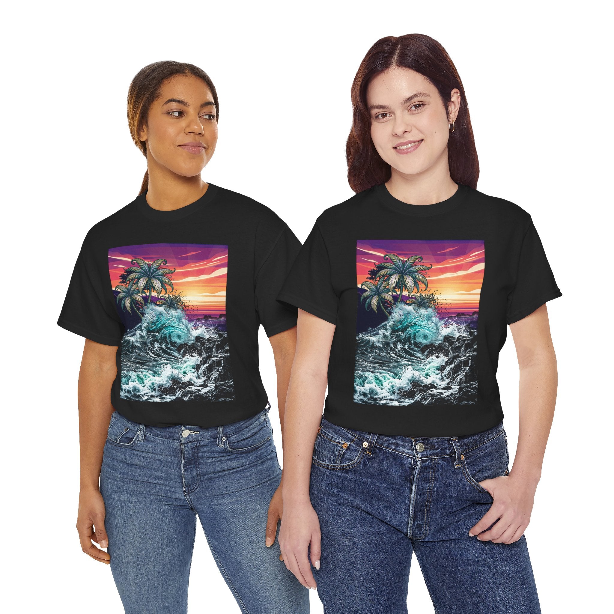 Beach Day Collage Tee