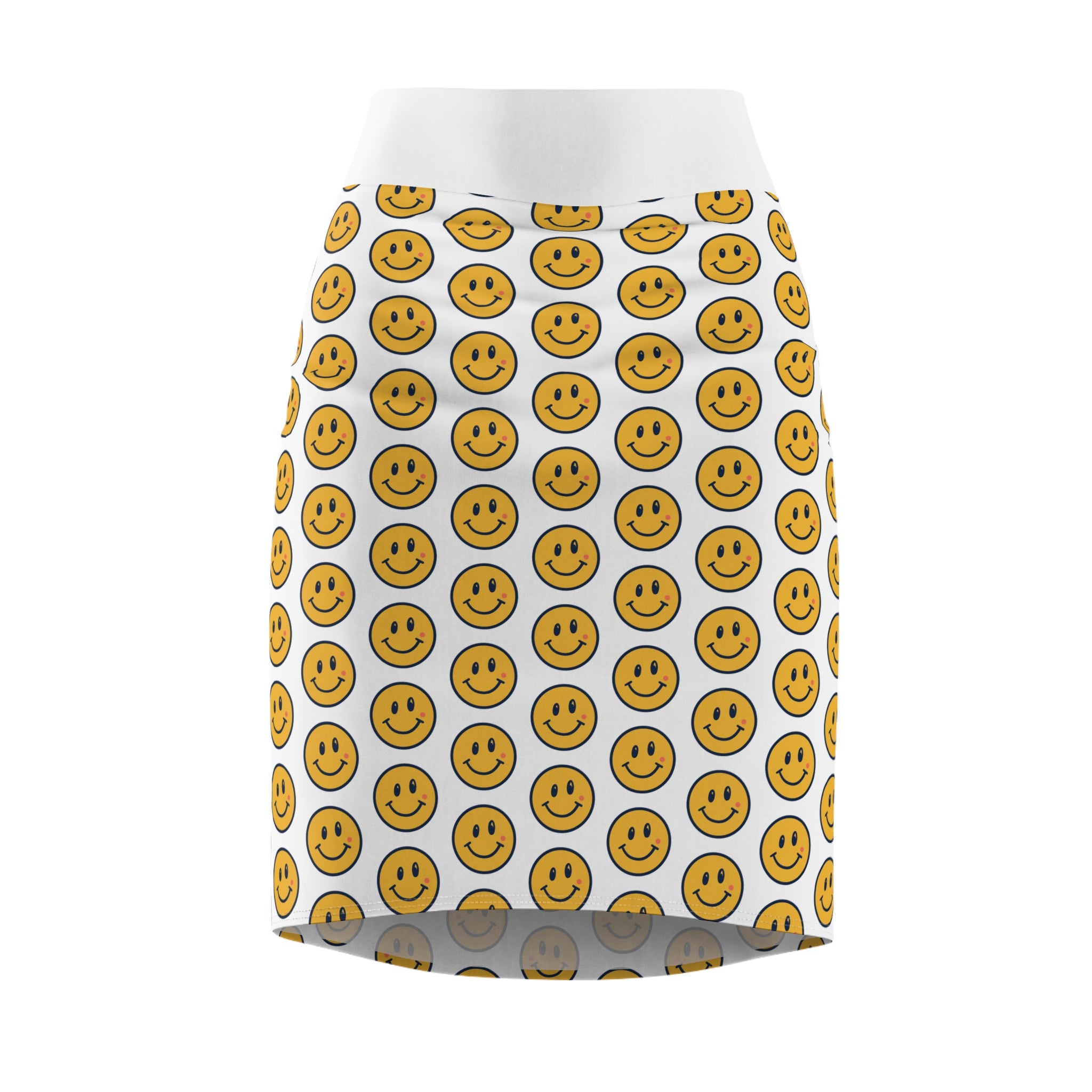 Smiley Face Pencil Skirt (AOP)