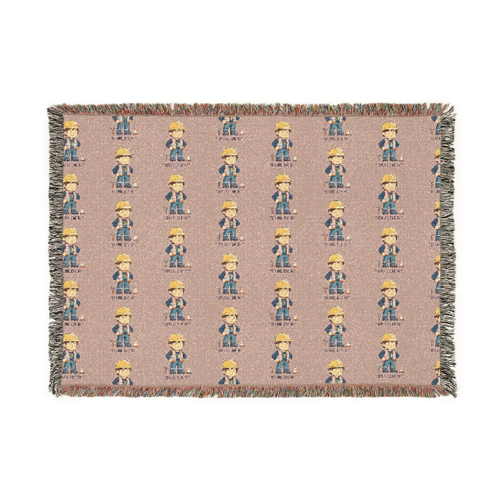 Woven Blanket "Builder Pattern"