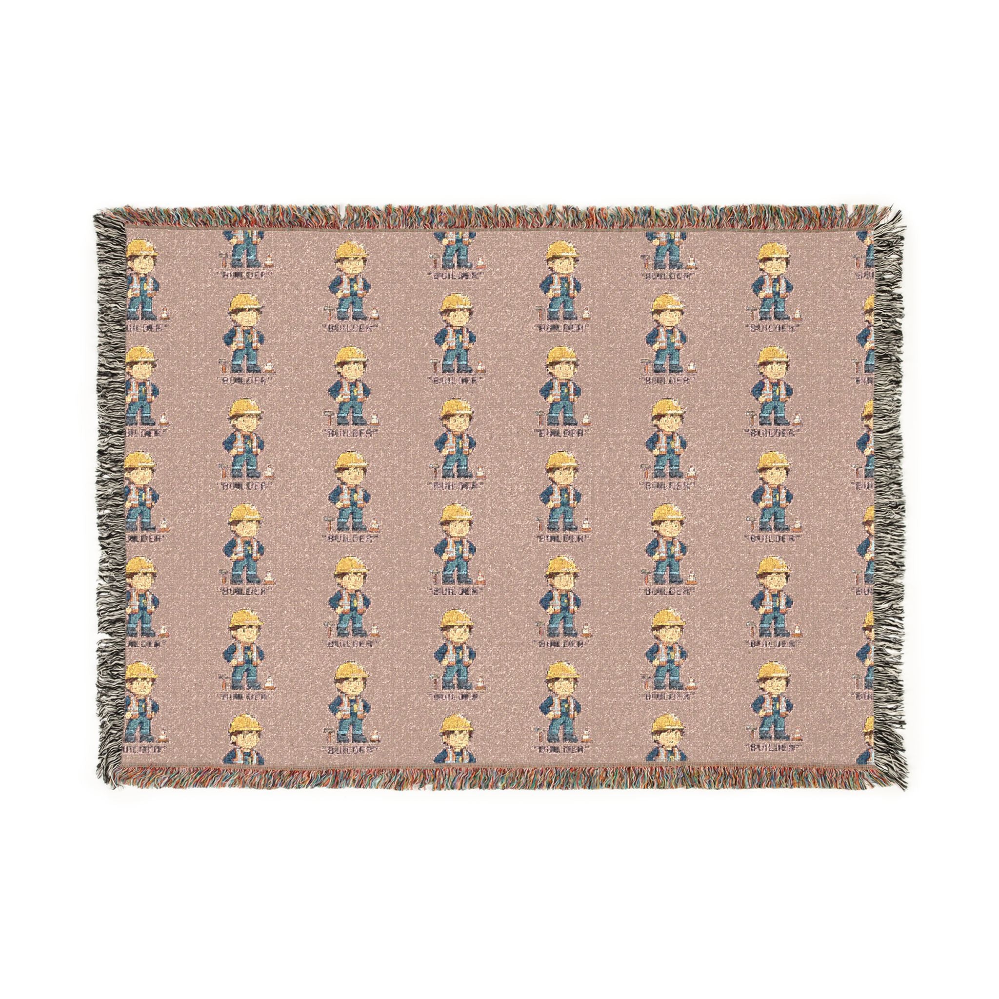 Woven Blanket "Builder Pattern"