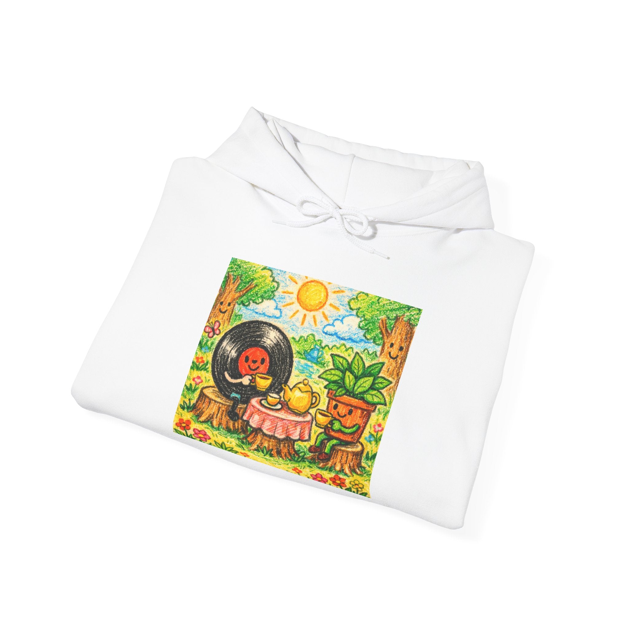 Vinyl and Plant Hoodie warm